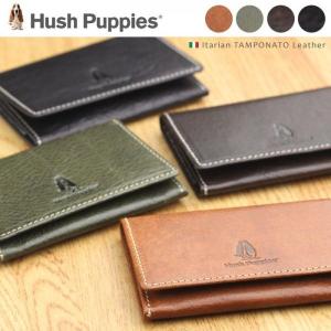 名刺入れ メンズ ハッシュパピー Hush Puppies 本革 就職祝い 男性 プレゼント イタリアンレザー 革