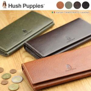 長財布 メンズ ハッシュパピー Hush Puppies 本革 男性 ギフト イタリアンレザー