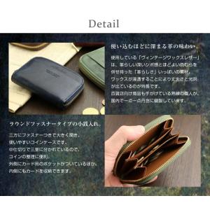 コインケース メンズ 本革 小銭入れ ラウンド...の詳細画像1