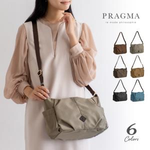 ショルダーバッグ レディース ナイロン 軽量 海外旅行用 旅行バッグ ポケットの多いバッグ PRAGMA プラグマ