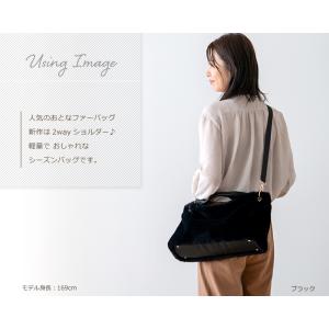 ファーバッグ トート ショルダー 秋冬バッグ ...の詳細画像1
