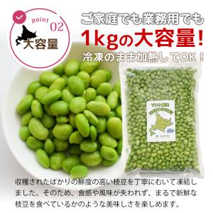 北海道 十勝産 冷凍むき枝豆 1kg【冷凍】【...の詳細画像2