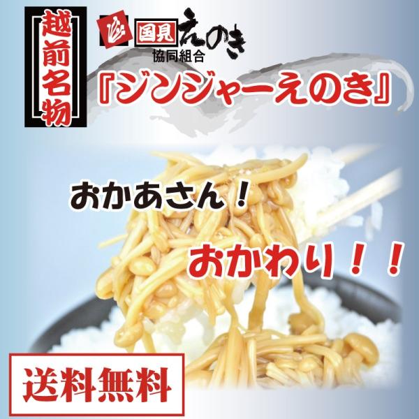 越前国見　ジンジャーえのき　300ｇ×2袋セット　ご飯のお供