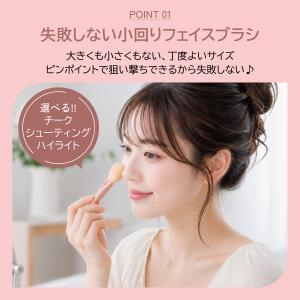 メイクブラシ セット 化粧ブラシ 8本 収納 ...の詳細画像5