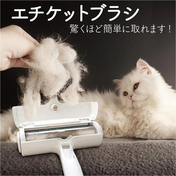 ペットブラシ コロコロ 抜け毛 毛玉取り ペット 犬猫兼用 ほこり取り 犬の毛 猫の毛 衣類 コンパ...