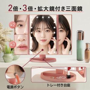 女優ミラー LED女優ミラー 大 鏡 ライト付...の詳細画像2