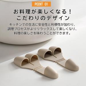 シリコン製 ミトン鍋つかみ 2個セット 耐熱2...の詳細画像4