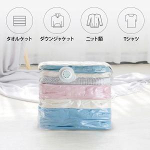 圧縮袋 衣類 押すだけ 掃除機不要 2枚セット...の詳細画像1