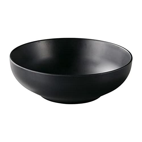 福井クラフト メラミン 径17.7 雅腰張麺鉢 黒マット 51025360