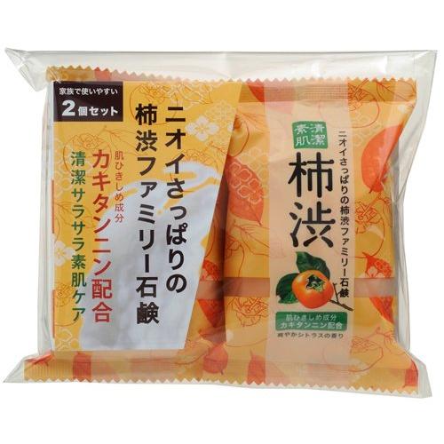 ペリカン石鹸 ファミリー柿渋石けん 80グラム (x 2)