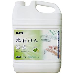 【大容量】 カネヨ石鹸 ハンドソープ 水石けん5kg 液体 業務用 コック付 日本製｜goda-shoten