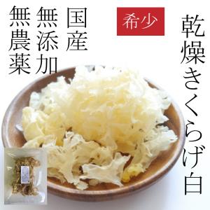 きくらげ 国産 白 乾燥 漢方 健康食品 農薬不使用 無添加 100g入り