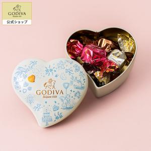 ホワイトデー お返し ゴディバ公式 チョコレート  ギフト (GODIVA)メリーゴーランド ワッフル G キューブ アソートメント ミニハート缶 (5粒入)