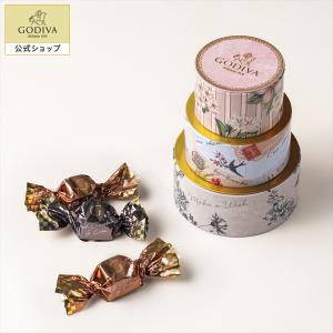 ゴディバ公式 プレゼント ギフト お返し ゴディバ (GODIVA) サンキュー＆バースデー ケーキ形缶 G キューブ アソートメント（5粒入）