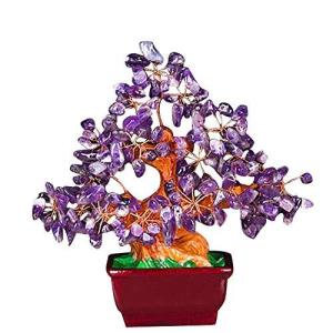 WooJoo" 招財樹 金のなる木 シトリン 黄水晶，ローズクォーツ，アメジスト, 恋愛 金運 財産運 健康運