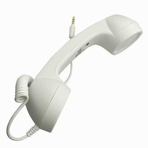 HoneyBB 3.5mm放射線防護携帯ハンドヘルド電話受話器,スマホ 受話器 首に挟める アイフォン アンドロイド レトロ 電話機 3.5mm プラ