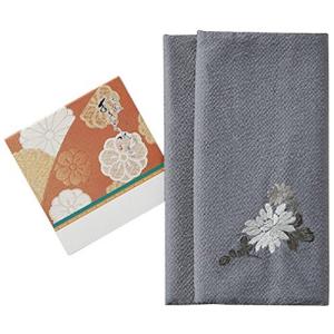 岸田産業 ポケット式 慶弔ふくさ 油取り紙 セット 男性用 リバーシブル 赤 グレー 408-250