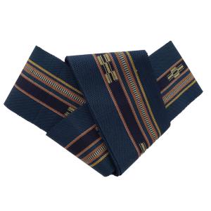 平和屋着物○沖縄県伝統工芸品 八重山ミンサー 手織り 男性 角帯 正絹