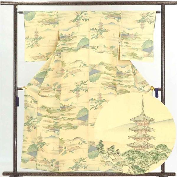 小紋 身丈157cm 裄63cm 前幅22.5cm 後幅28cm 袖丈50cm レディース 袷  裄...