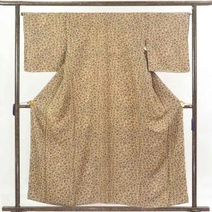 小紋 身丈162cm 裄65cm レディース 袷 裄Mサイズ 秋冬春用 正絹
