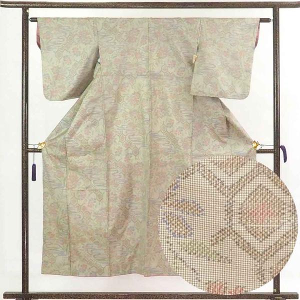 紬 身丈151cm 裄62cm 前幅23cm 後幅28.5cm 袖丈50cm レディース 袷  裄S...