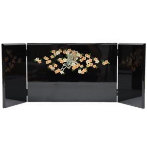 アウトレット品 雛人形三月屏風 屏風のみ 11号 ラデン御所車 22a-ya