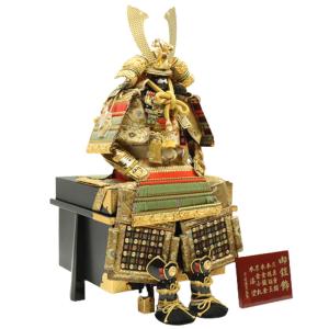 アウトレット品 五月人形鎧 単品 18号 八鉱鎧 峰月作 櫃付 22a-ya-2486