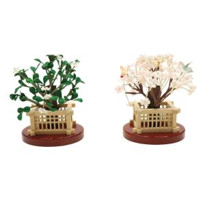 アウトレット品 雛人形 道具単品 小 桜橘 彩華 茶塗 楕円井垣 25a-ya-0547