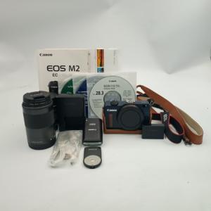 Canon EOS M2 EF-M 55-200mm F/4.5-6.3 18-55mm F/3.5-5.6 IS STM ミラーレス一眼カメラ レンズ