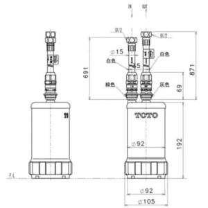 TH634-2 正規品 TOTO浄水器本体 カ...の詳細画像1