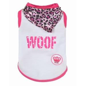 犬服スカーフ付きWoof・米国輸入犬服Tシャツ