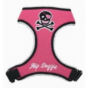 ピンク・スカル・ハーネス Hip Doggie刺繍ロゴ