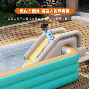 子供用 エア滑り台 エアプール用 ビニール滑り...の詳細画像1