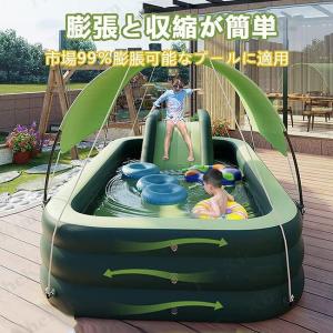 子供用 エア滑り台 エアプール用 ビニール滑り...の詳細画像4