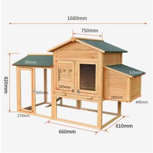 鳥かご 屋外木製鶏小屋 屋外 木製 鳥ケージ大...の詳細画像1