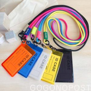 ネックストラップ ネオンカラースケルトンパスケー...の商品画像