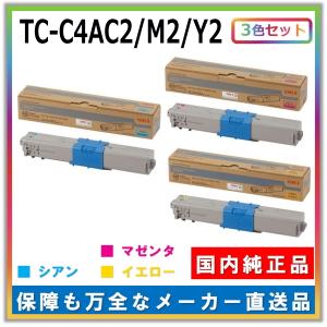 沖データ トナーカートリッジ TC-C3B C1 M1 Y1 3色セット (シアン