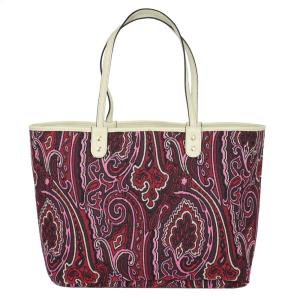 エトロ バッグ レディース ETRO トートバッグ ペイズリー柄 リバーシブル コットン×レザー マルチカラー 1I051 9003 0300｜goguys55