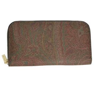 エトロ 財布 レディース ETRO ラウンドファスナー長財布 ペイズリー柄 