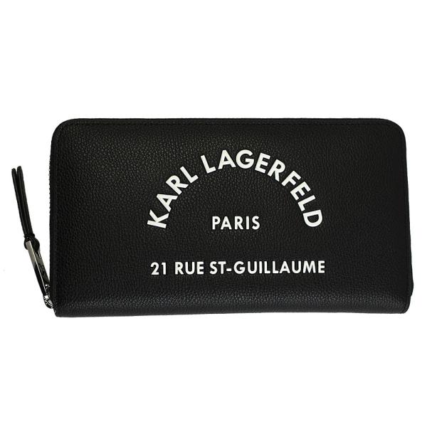 カールラガーフェルド 財布 レディース KARL LAGERFELD ラウンドファスナー長財布 レザ...