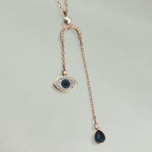 スワロフスキー ネックレス ペンダント レディース Swarovski Symbolic Evil Eye Y字型 SWAROVSKI 5425861｜goguysshop