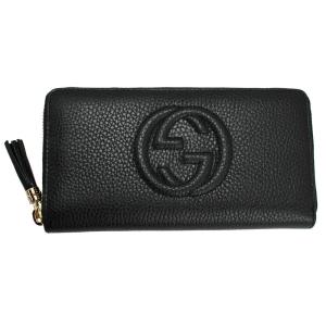 グッチ 財布 レディース 598187 GUCCI ラウンドファスナー長財布 ソーホー フリンジタッセル ブラック アウトレット 598187 A7M0G 1000｜goguysshop