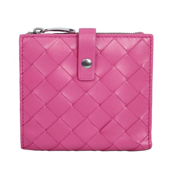 ボッテガヴェネタ 財布 レディース BOTTEGA VENETA 二つ折り財布 イントレチャート ピ...