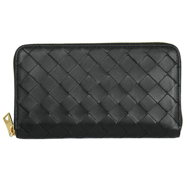 ボッテガヴェネタ BOTTEGA VENETA ラウンドファスナー長財布 イントレチャート レザー ...