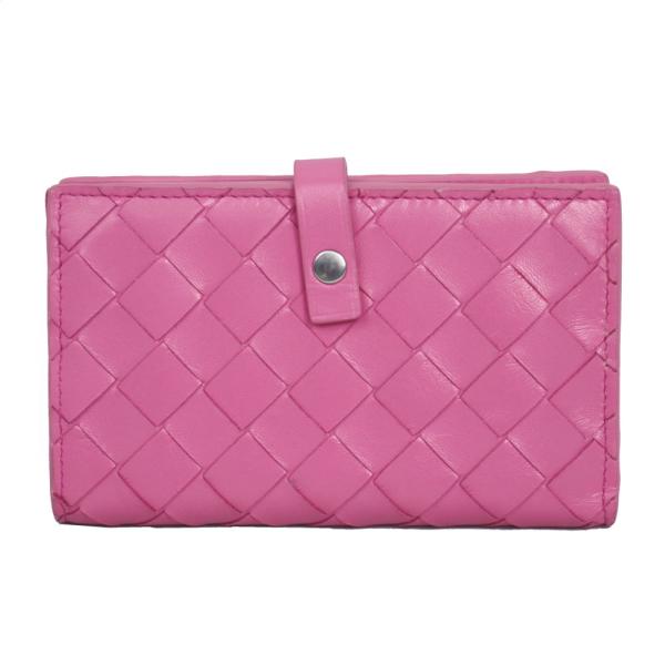 ボッテガヴェネタ 財布 レディース BOTTEGA VENETA 二つ折り財布 イントレチャート ピ...