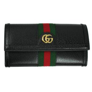 グッチ 財布 レディース GUCCI 長財布 オフィディア ウェブ ストライプ レザー ブラック 719886 DJ2DG 1060｜goguysshop