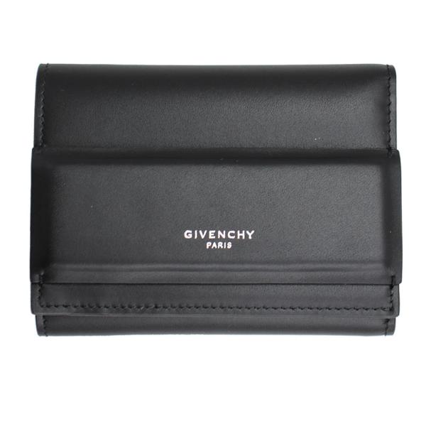 ジバンシー 財布 レディース GIVENCHY 三つ折り財布 ホライゾン レザー ブラック BC06...