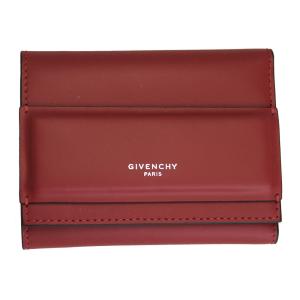 ジバンシー 財布 レディース GIVENCHY 三つ折り財布 レザー レッド ホライゾン BC06789005 620｜goguysshop