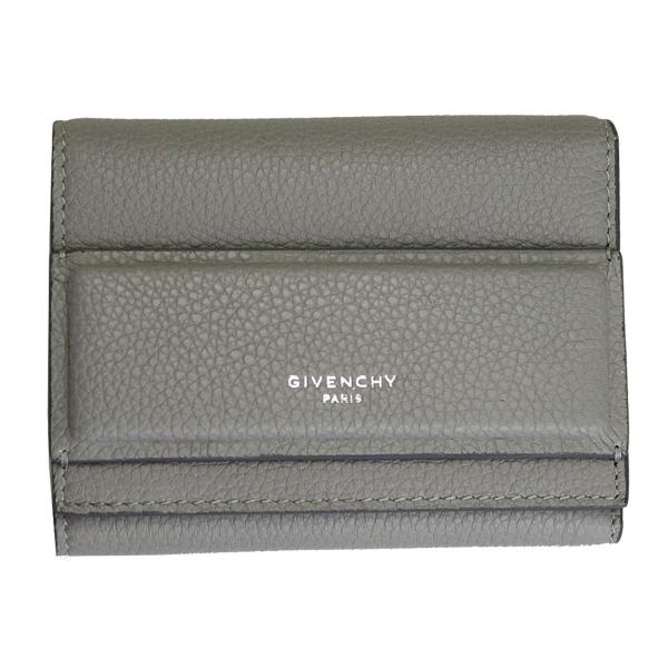 ジバンシー 財布 レディース GIVENCHY 三つ折り財布 レザー グレー ホライゾン BC067...