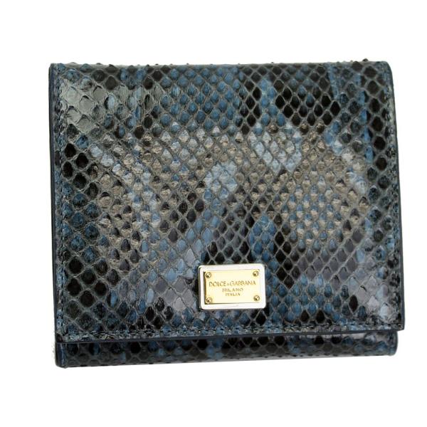 ドルチェ&amp;ガッバーナ 三つ折り財布 パイソン BI0088 A2111